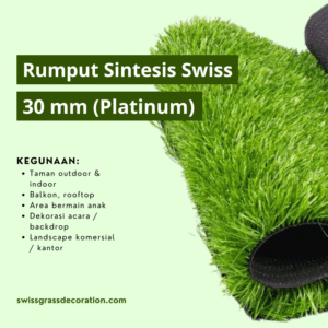 Rumput Sintetis 3cm Platinum